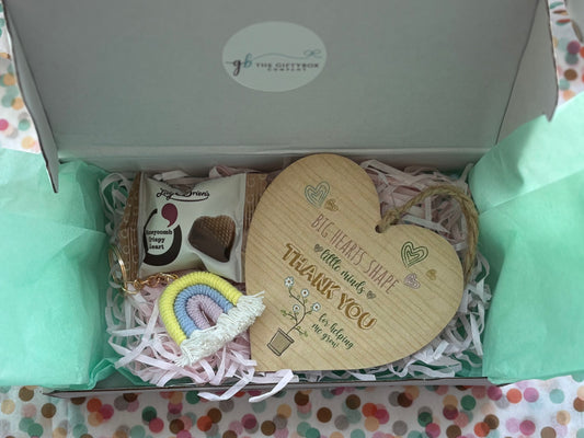 Thank you Teacher  Wooden Heart GiftyBox